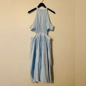 NEW Light Blue Maxi with side cut out